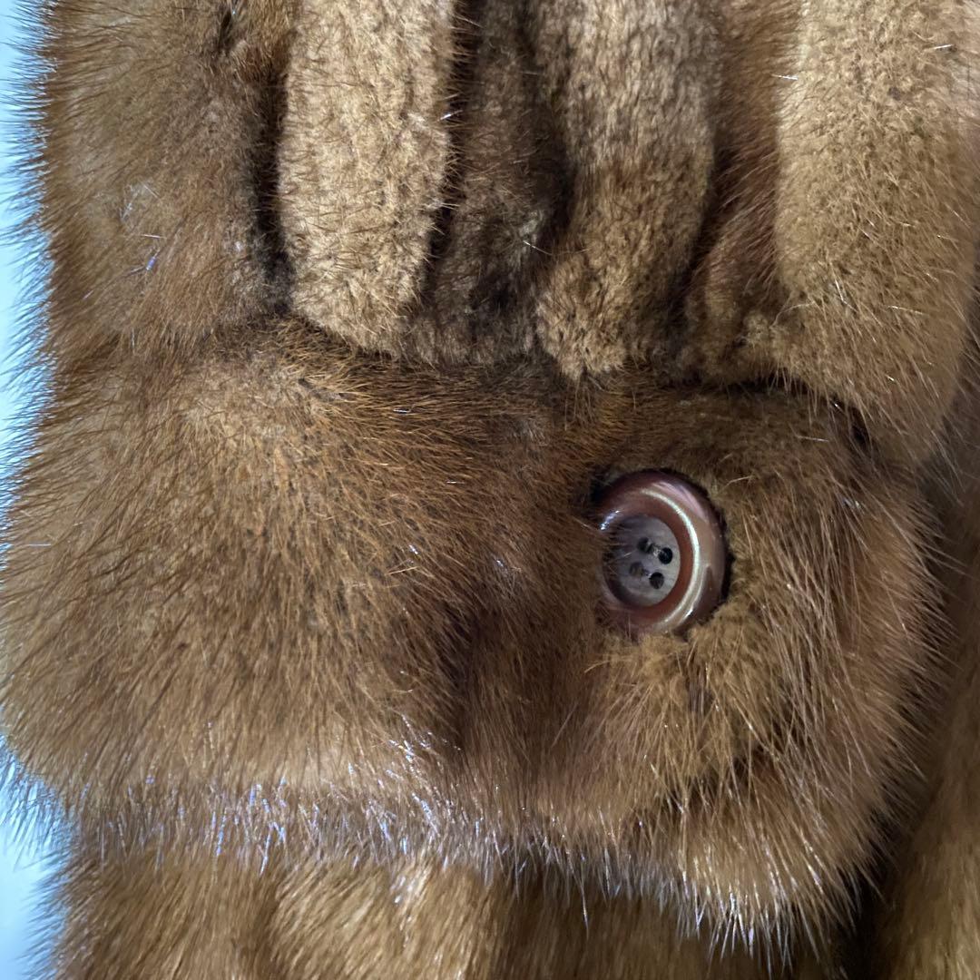 エンバ　EMBA ルナレインミンクファーコート ミドル 毛皮 ブラウン