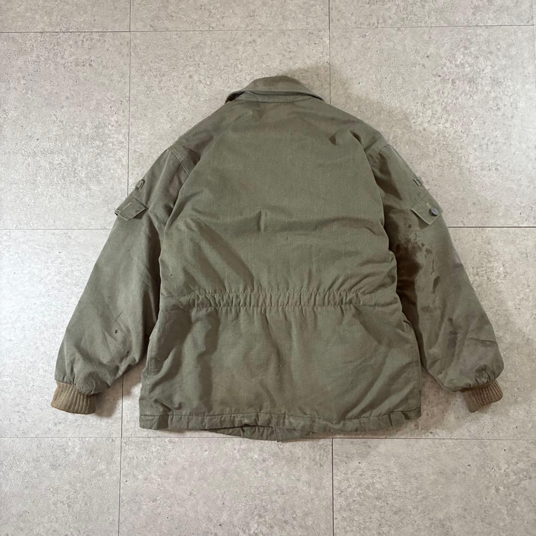 実物60s-ユーロミリタリー東ドイツ軍NVA 中綿M48ウィンタージャケット無地