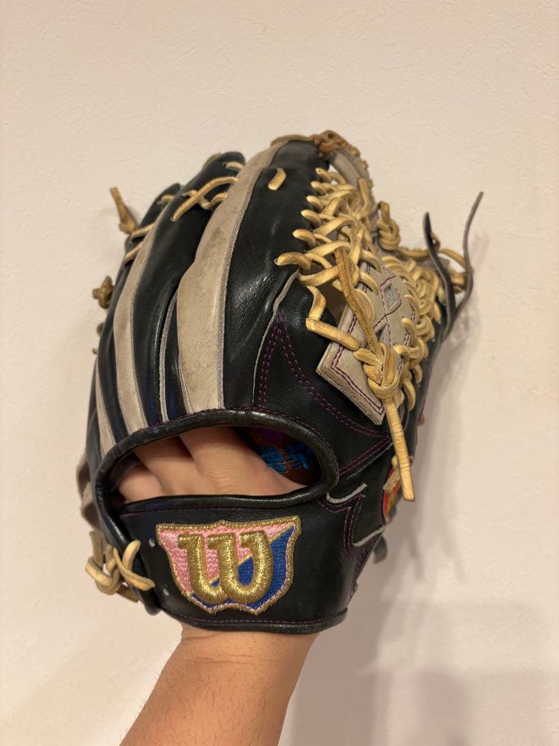 Wilson 軟式グローブ 黒/白