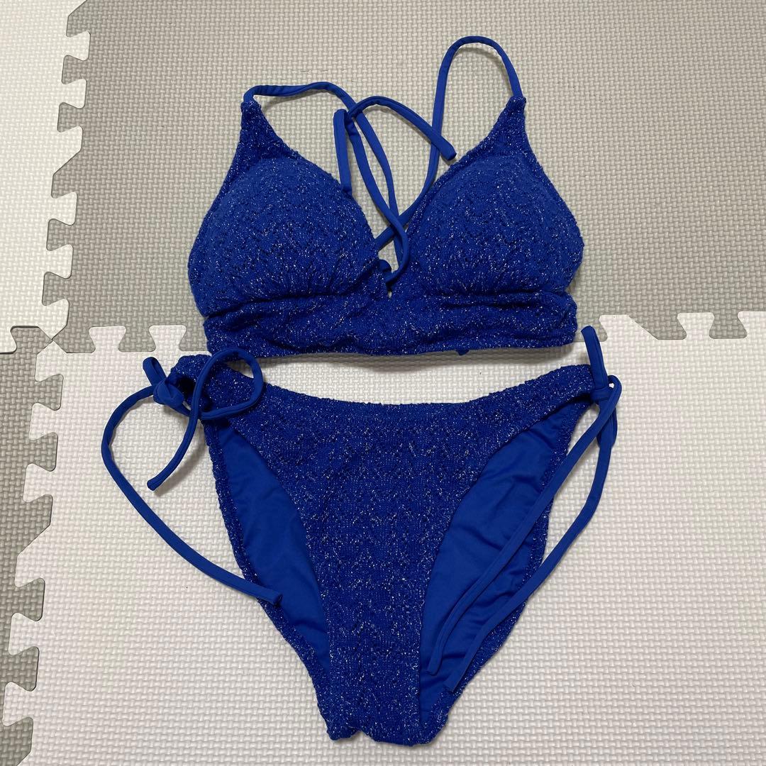 ALENCY ラメニット ブルー