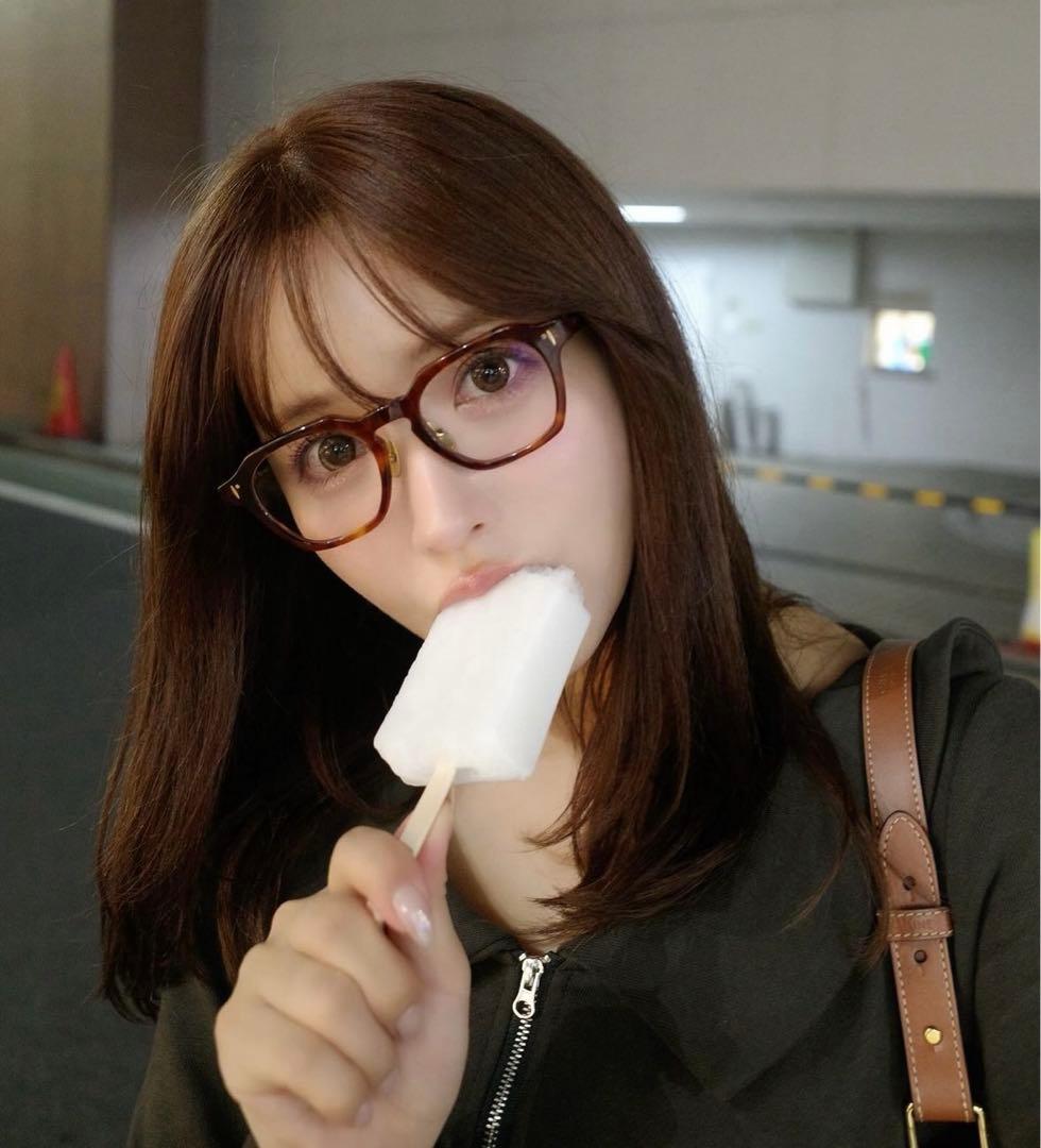 Re:See べっ甲柄 メガネ レザーケース付き