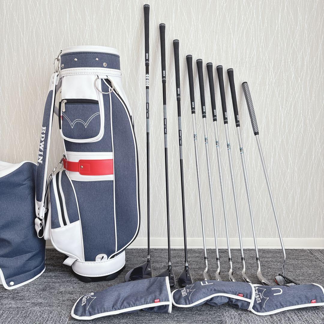 美品❗️超豪華❗kasco/EDWIN コラボ 初心者 優しい メンズゴルフセット