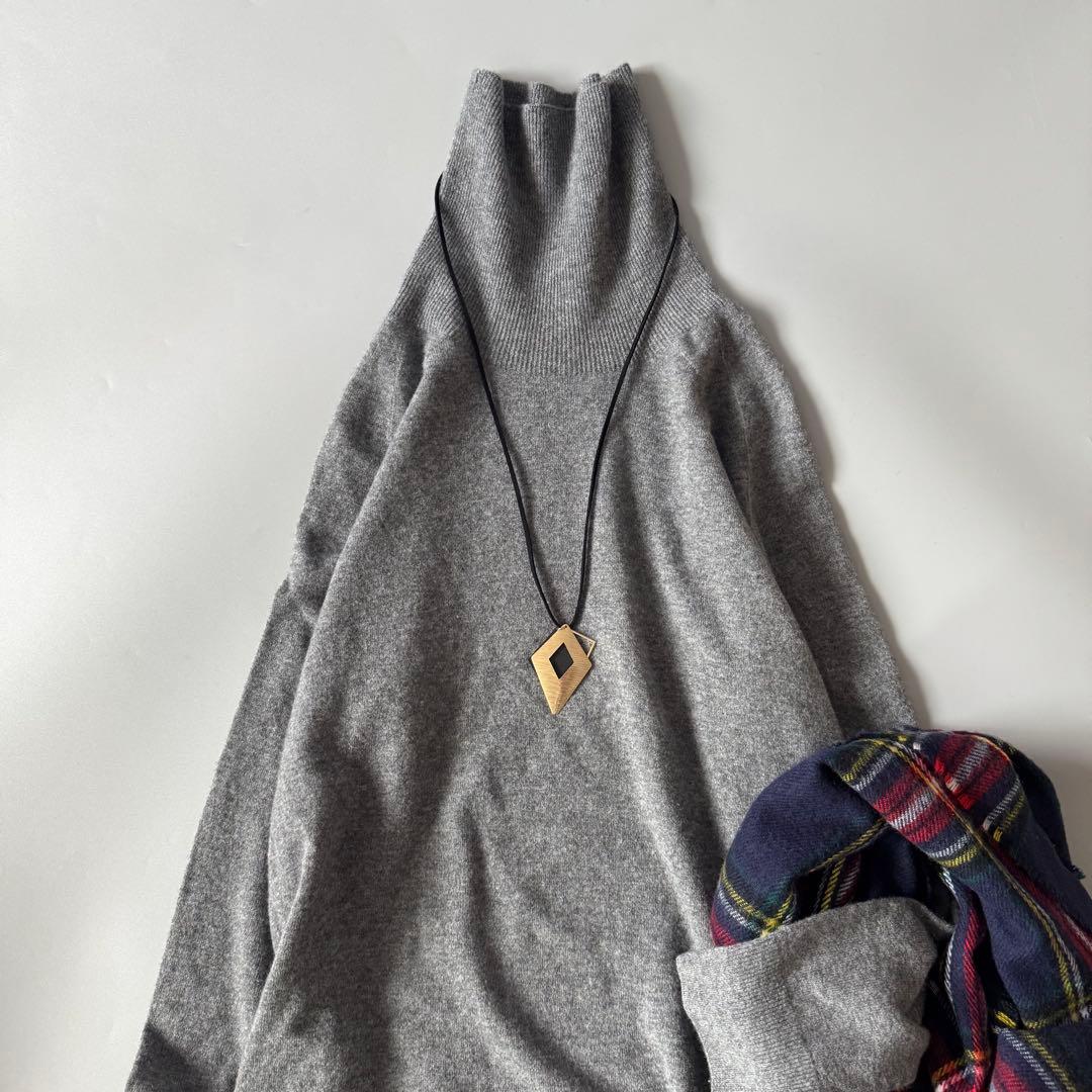 MUSE ドゥーズィエムクラス ウール100 ニットワンピース　タートル