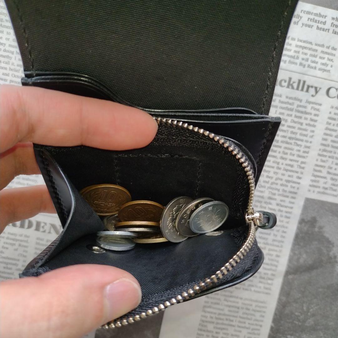 訳あり　総コードバン　ショート　トラッカーウォレット　ハンドメイド