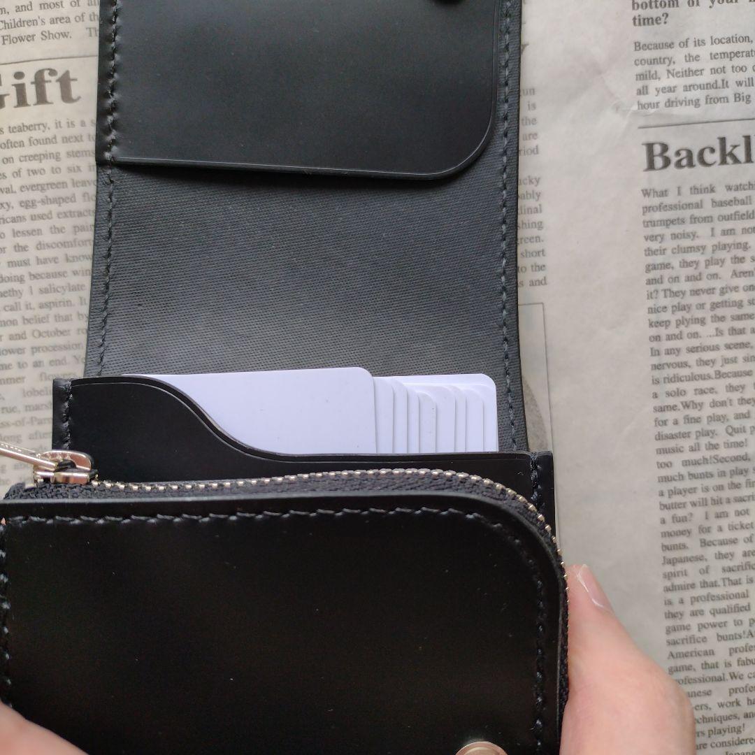 訳あり　総コードバン　ショート　トラッカーウォレット　ハンドメイド