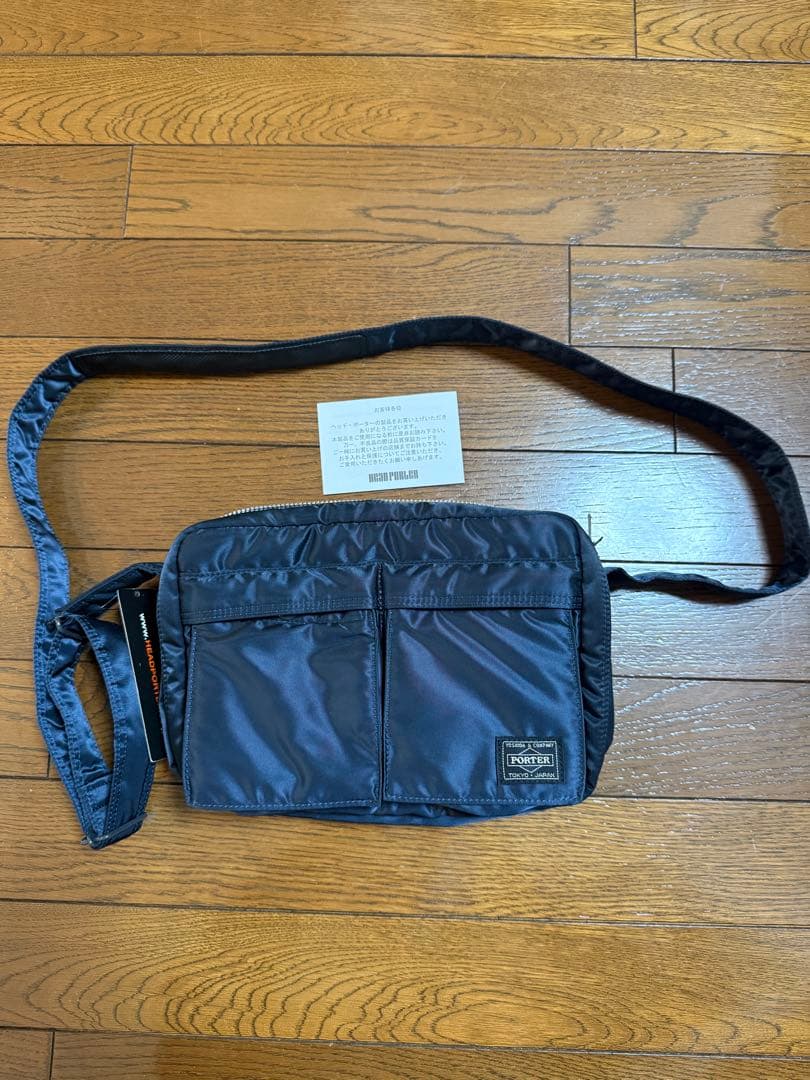 新品未使用　PORTER ヘッドポーター ショルダーバッグ アイアンブルー