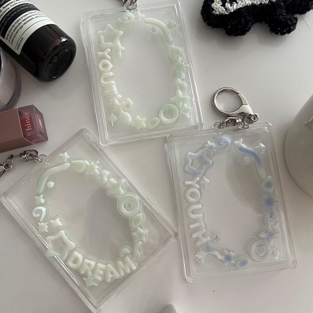 キーチェーントレカケース　レジン　トレカケース　デコ　オーダー　NCT  チソン