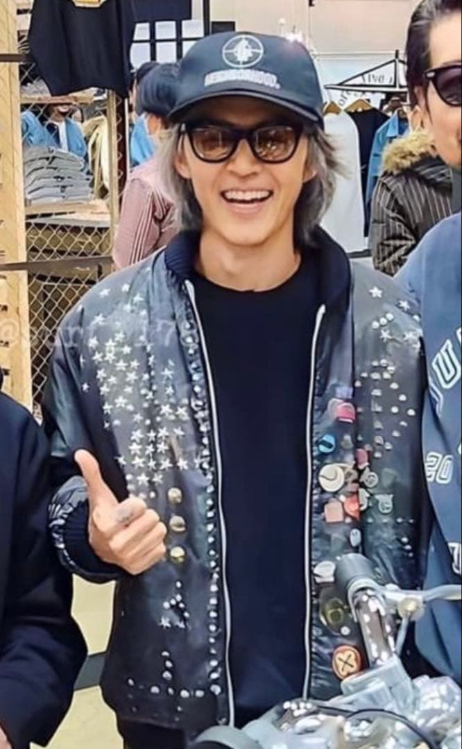 B'z 稲葉さん 着用 ネイバーフッド 転写 ジャケット 稲葉浩志