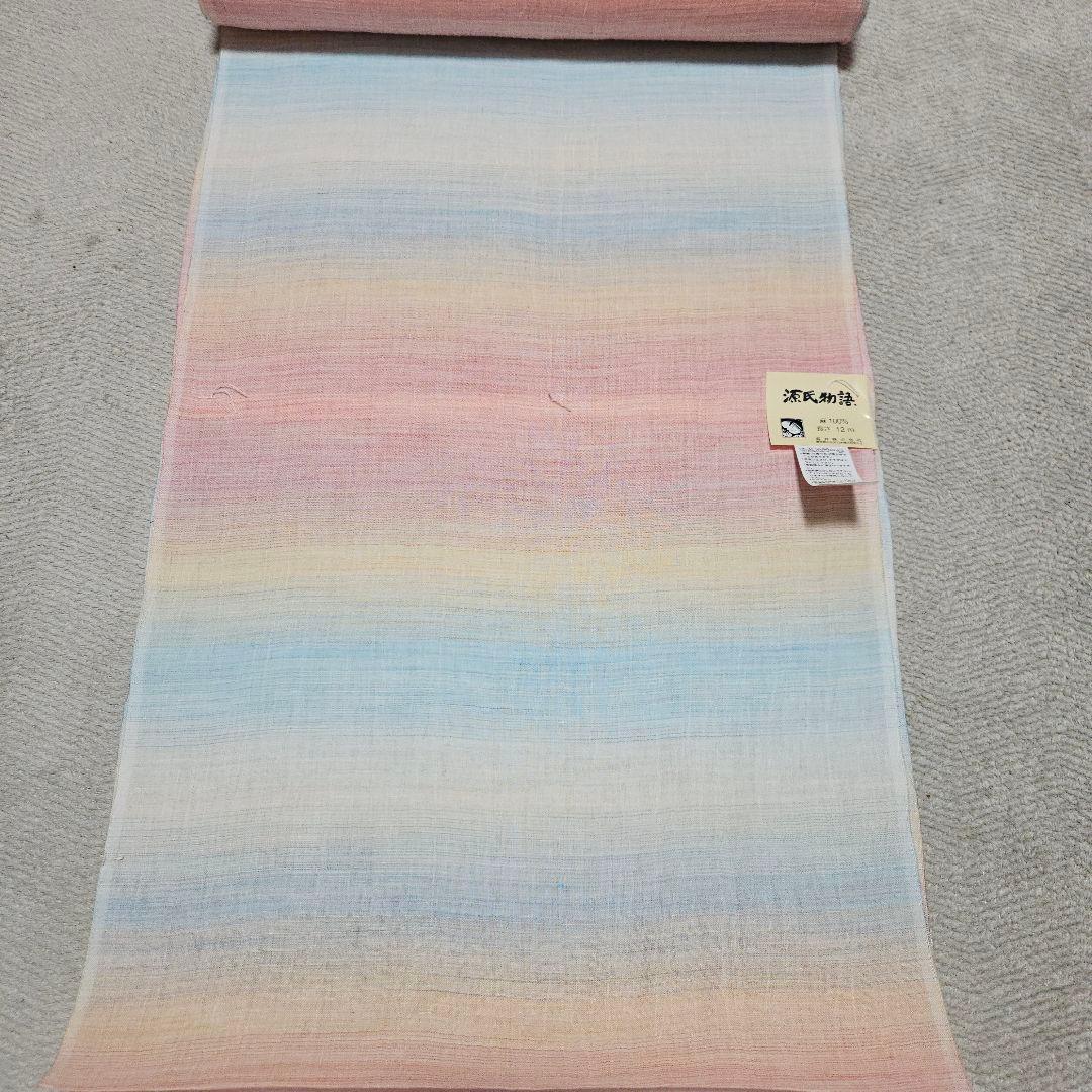 麻100%源氏物語反物　着物、浴衣