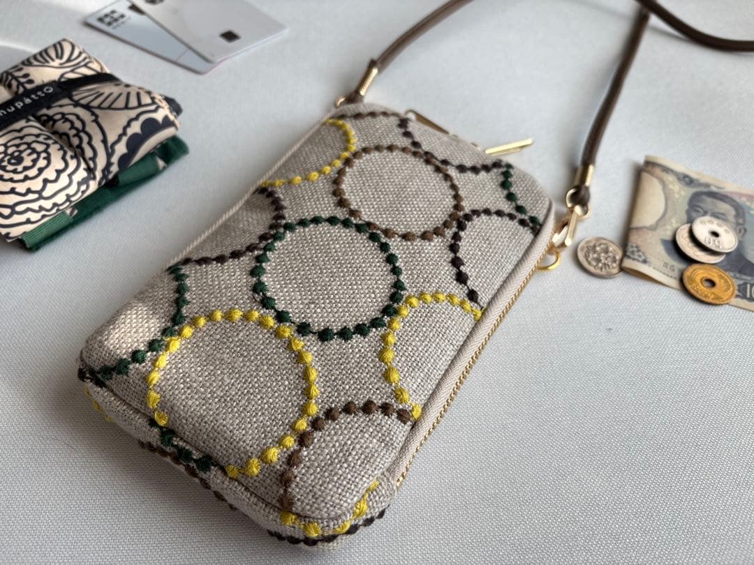 【スマホショルダー】ミナペルホネン タンバリン tambourine mix