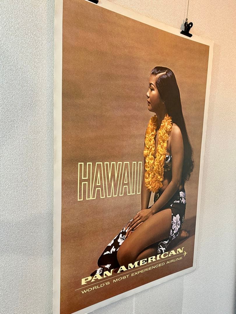 PanAm航空 ビンテージ オリジナルポスター 70年代