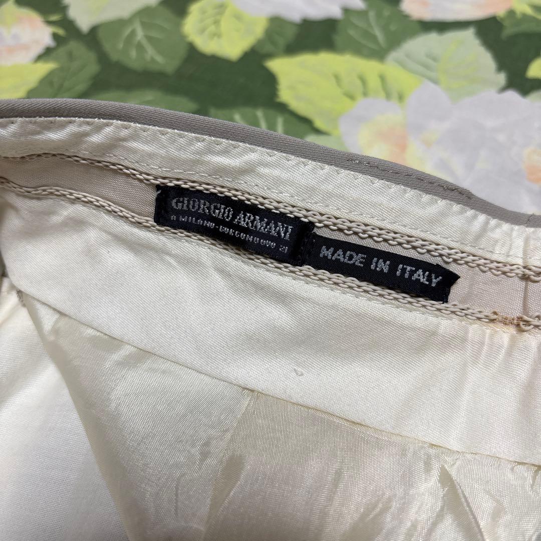 美品【値下げOK】GIORGIO ARMANI ワイドスラックス　イタリア製