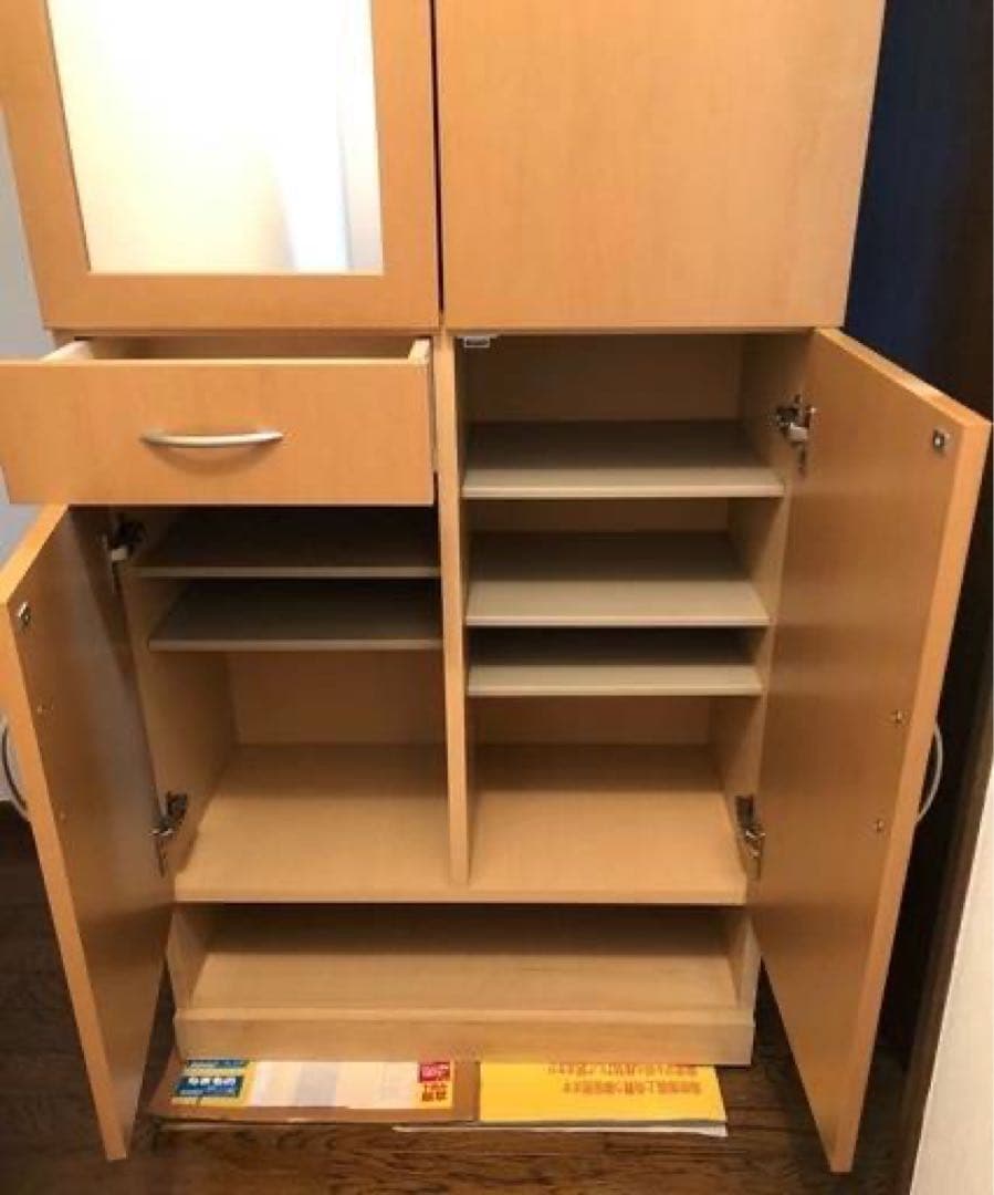 専用（発送可 たのメル便）　下駄箱　靴箱　シューズラック　収納　鏡