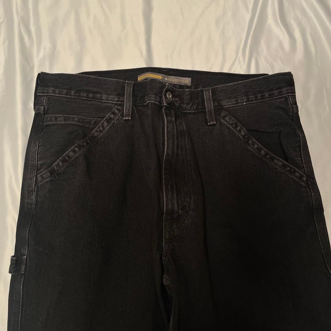 美品 リーバイス シルバータブ バギーカーペンター ブラック W36 L30