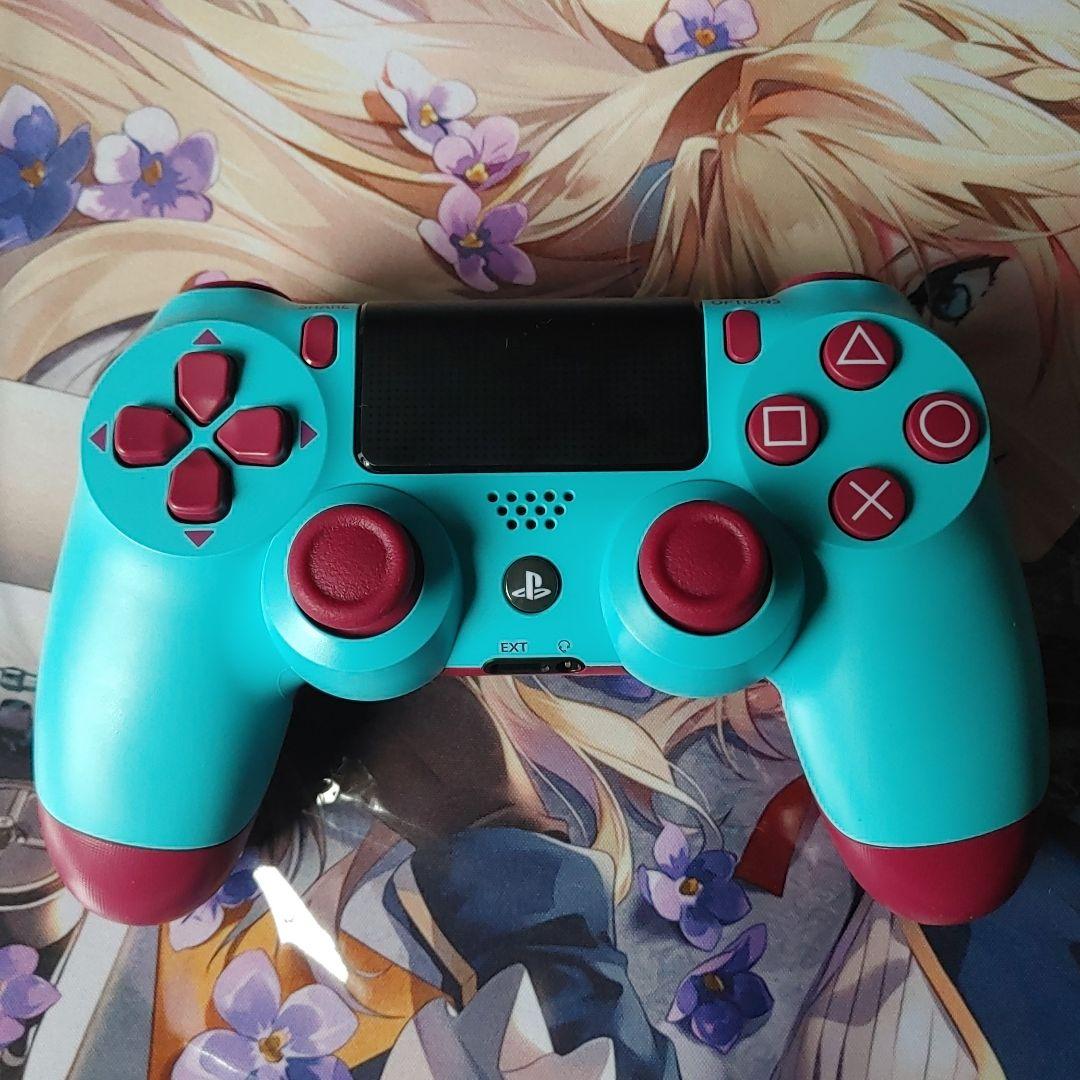 ゲオ限定カラーベリーブルー　PS4デュアルショックワイヤレスコントローラー