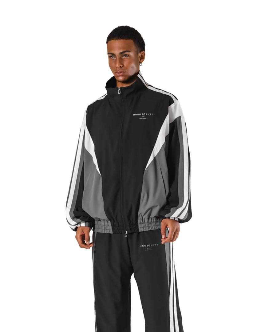 LYFT/リフト 2ライントラックジャケット＆パンツ ブラック