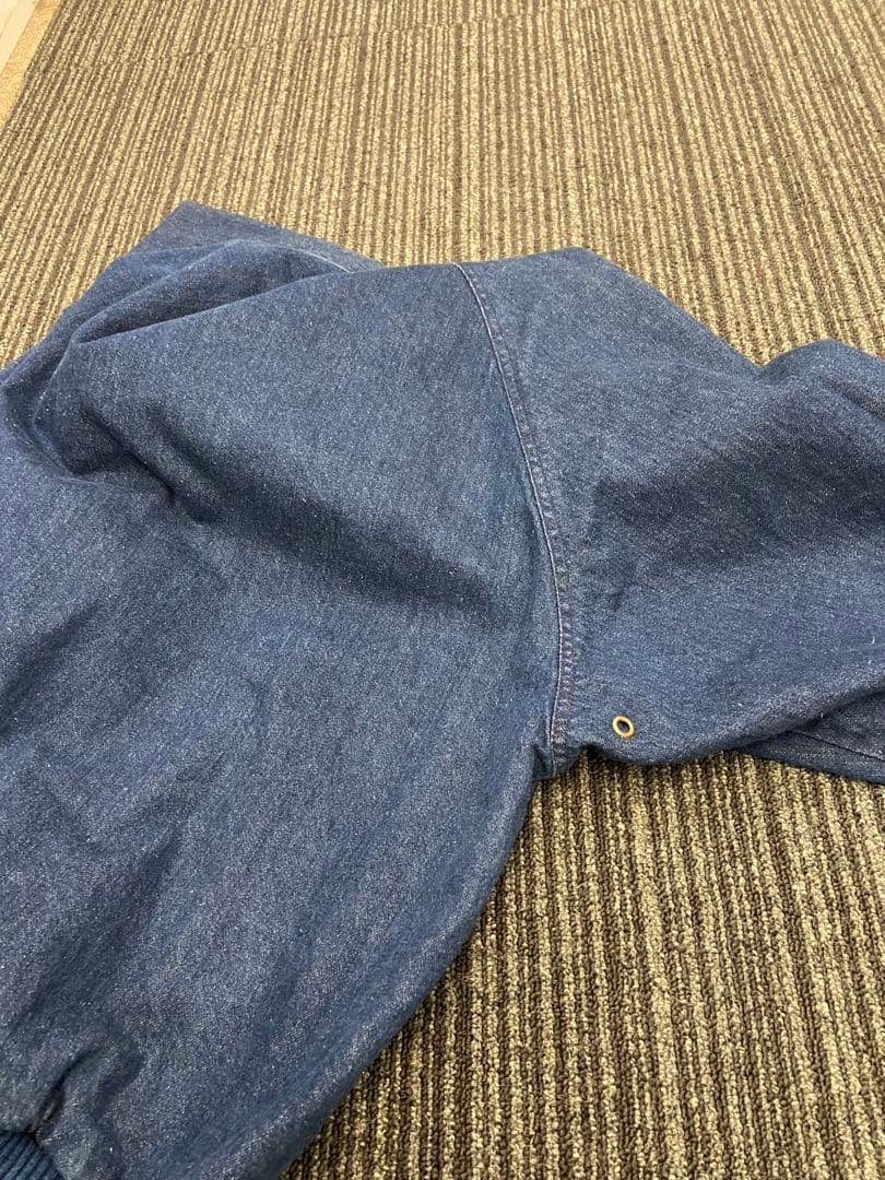 ラ*ー様 Eddie Bauer デニムMA-1 L