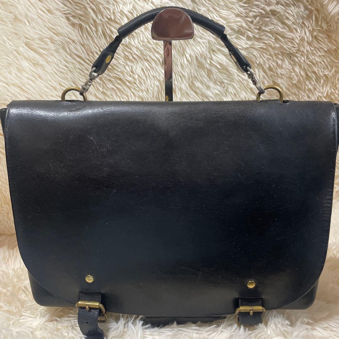 【希少】HERZ ヘルツ ナレッジバッグ　ビジネスバッグ　オールレザー