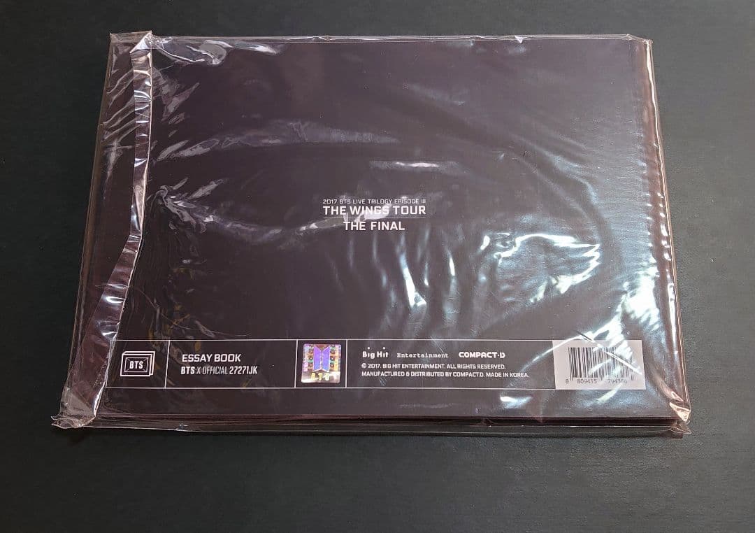 BTS 防弾少年団 WINGS TOUR FINAL ESSAY BOOK JK