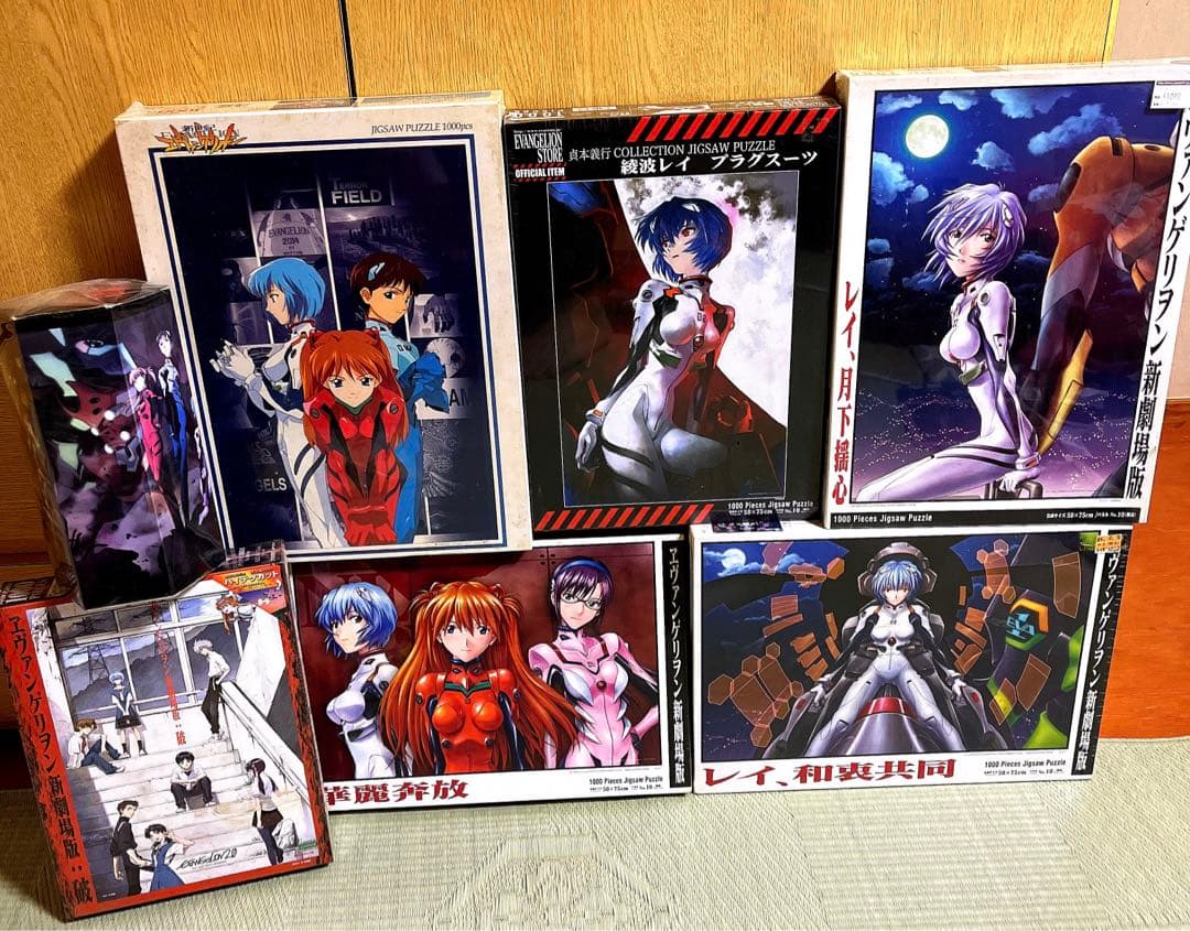 【稀少品アリ！】新世紀エヴァンゲリオン　1000ピースパズル　7点セット