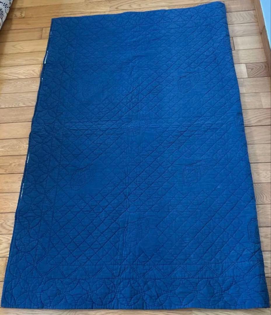 ♦︎ポルシェ356デザイン ハンドメイドパッチワーク　ベッドカバーシングルサイズ