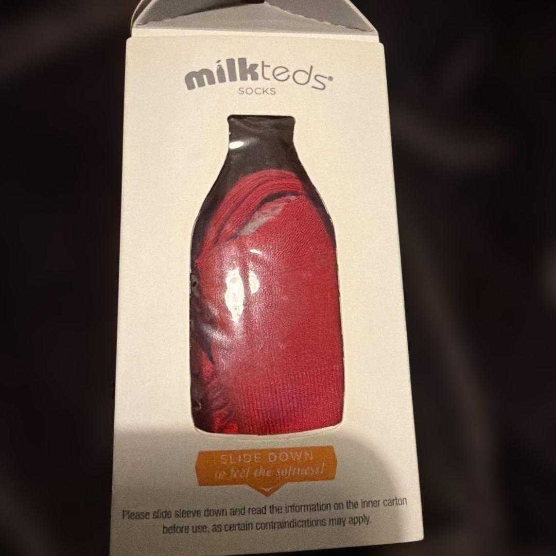 milkteds 外科医が作ったイタリア製のコンプレッションソックス　赤