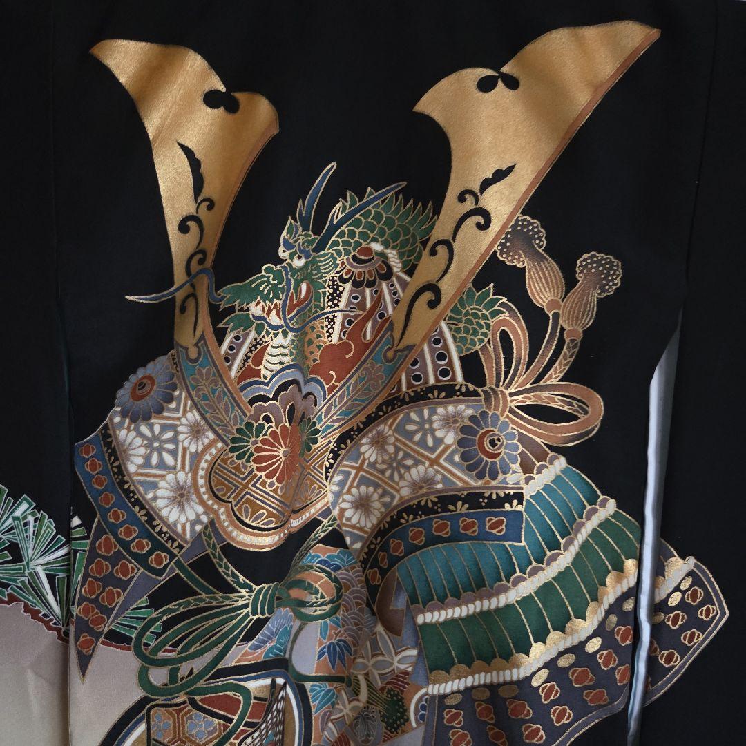 hana　1-17 正絹　男の子お祝い着物　長襦袢付き　産着　七五三　逸品