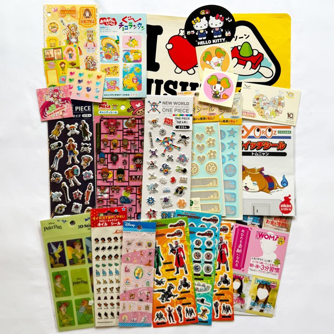 【当時物】平成 レトロ シール サンリオ ディズニー スヌーピーなど 大量