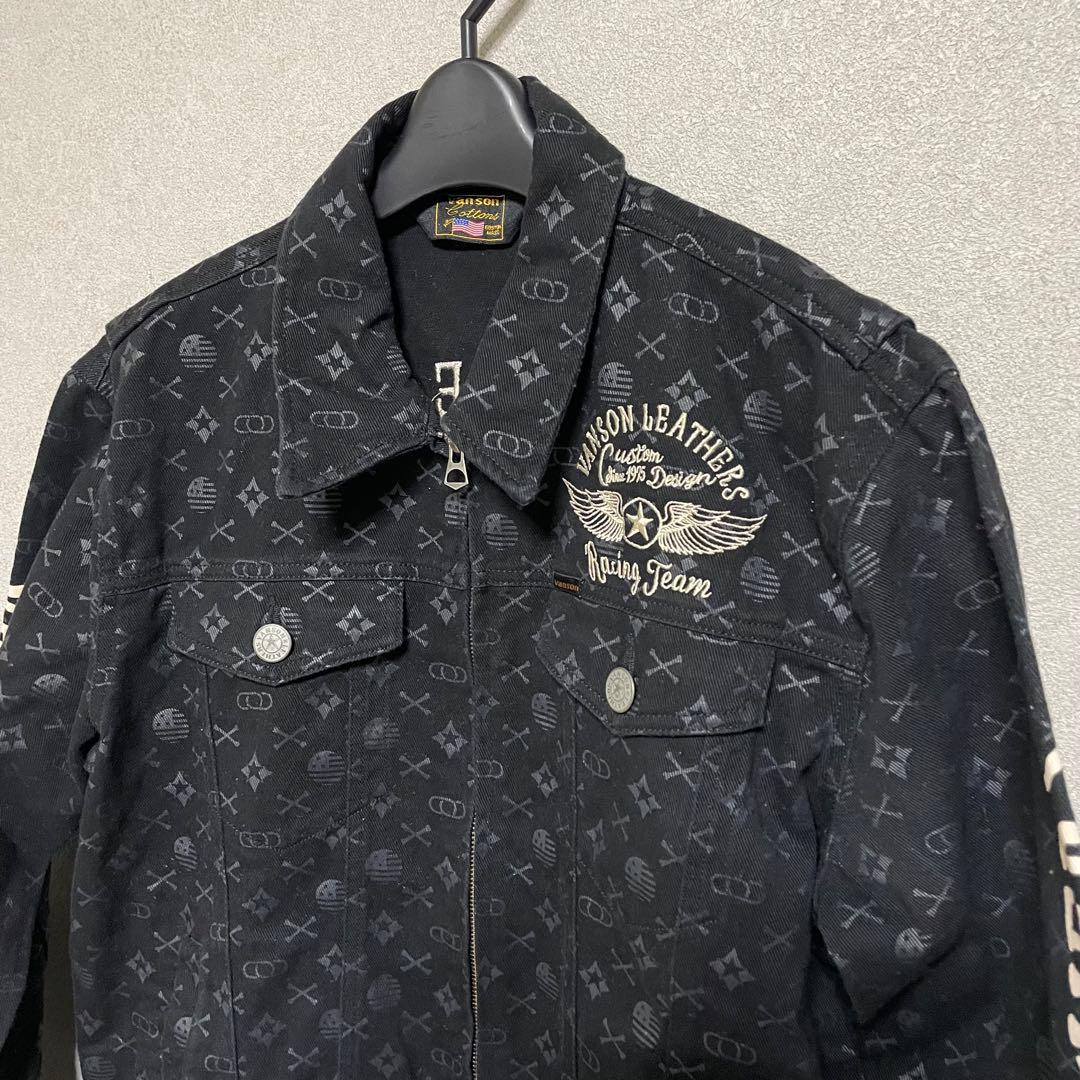 美品　VANSON モノグラム　オーバーオール　つなぎ オ－ルインワン　XL