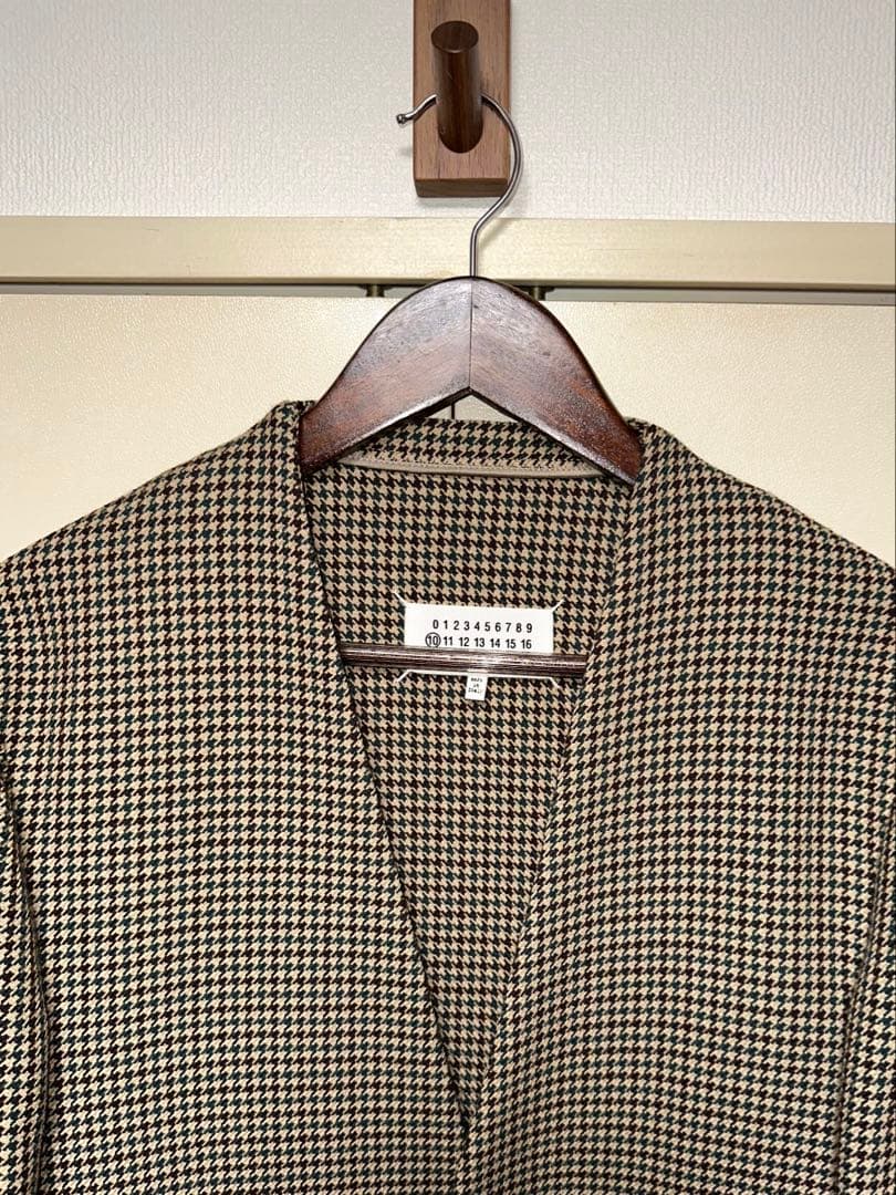 Maison Margiela 千鳥格子柄ノーカラージャケット