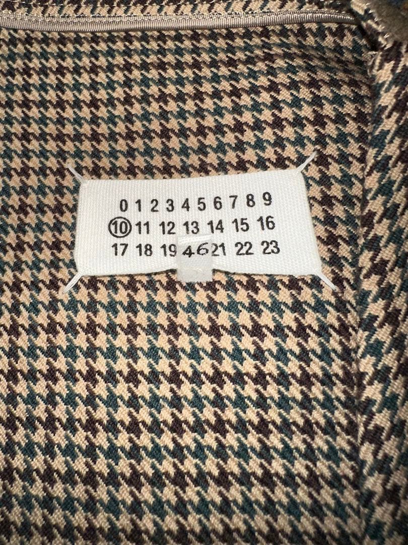 Maison Margiela 千鳥格子柄ノーカラージャケット