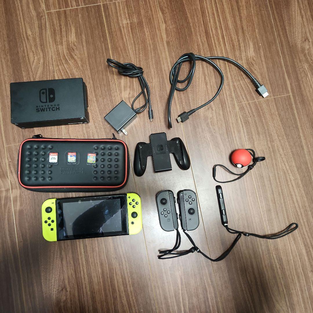 Nintendo Switch本体　ソフト３本他