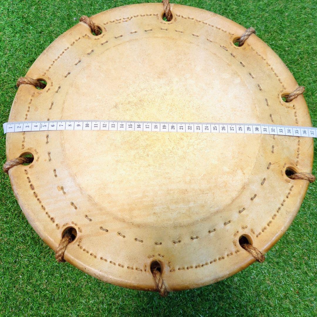 【良品】和太鼓 締太鼓 ケース　バチ付 和楽器　伝統芸能