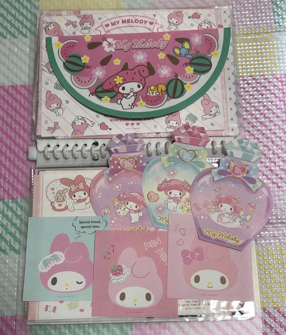 サンリオ　おすそ分けファイル　メモ帳　バラメモ　キティ　キキララ マイメロ