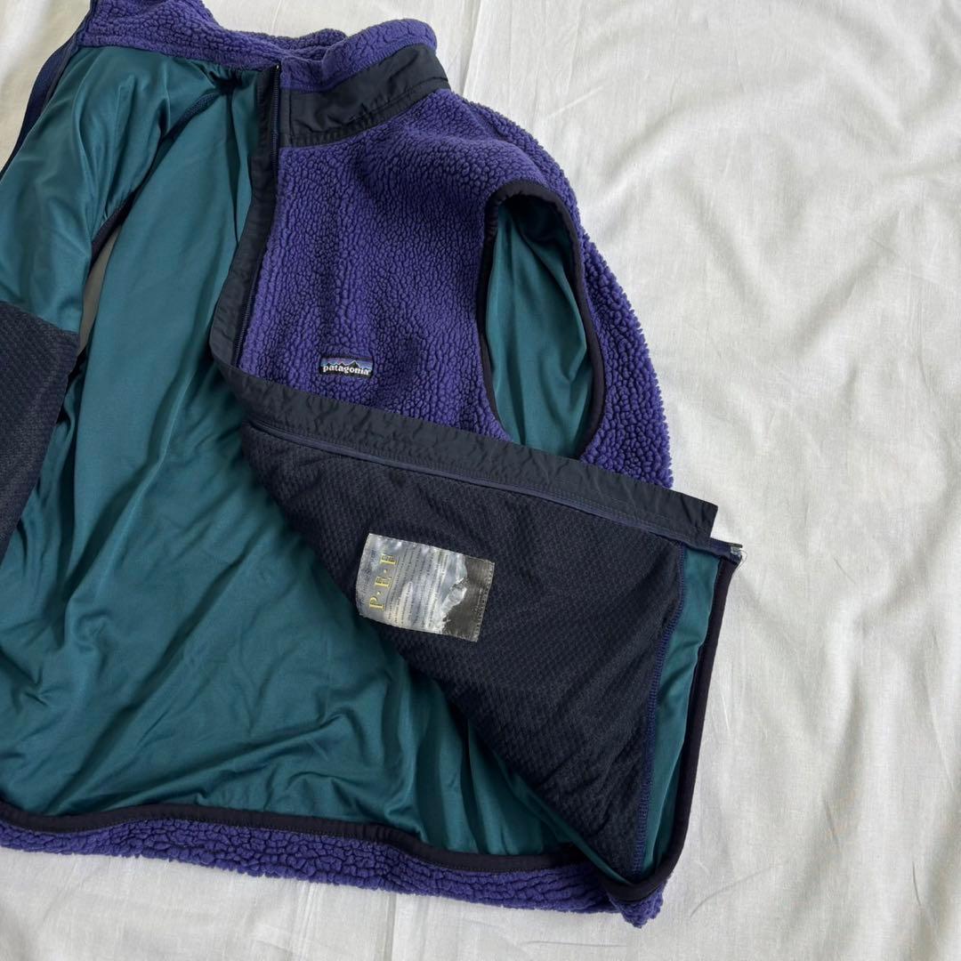 90's Patagonia P.E.F レトロX フリースベスト　古着