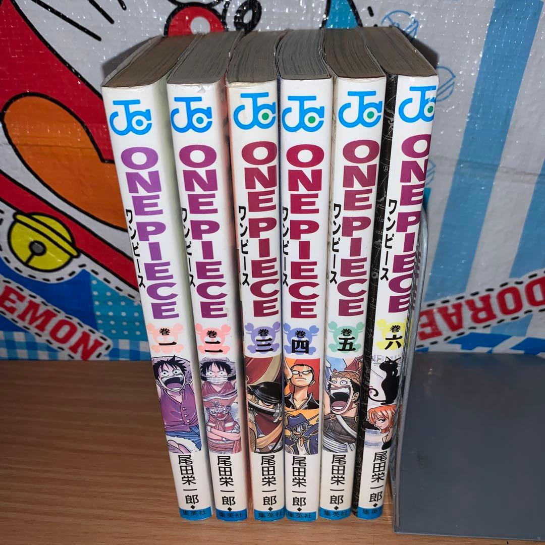 ONE PIECE ワンピース　初版6冊　1〜6巻セット