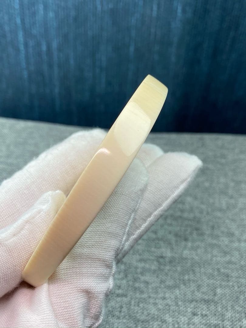 天然マンモス牙美しい手作り彫刻 一櫛百順 髪櫛(25g)