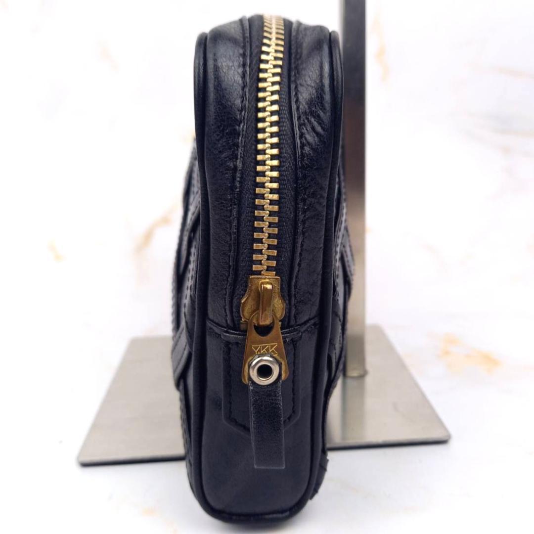 ✨希少・良品✨ イヴサンローラン クラッチバッグ セカンドバッグ レザー 黒