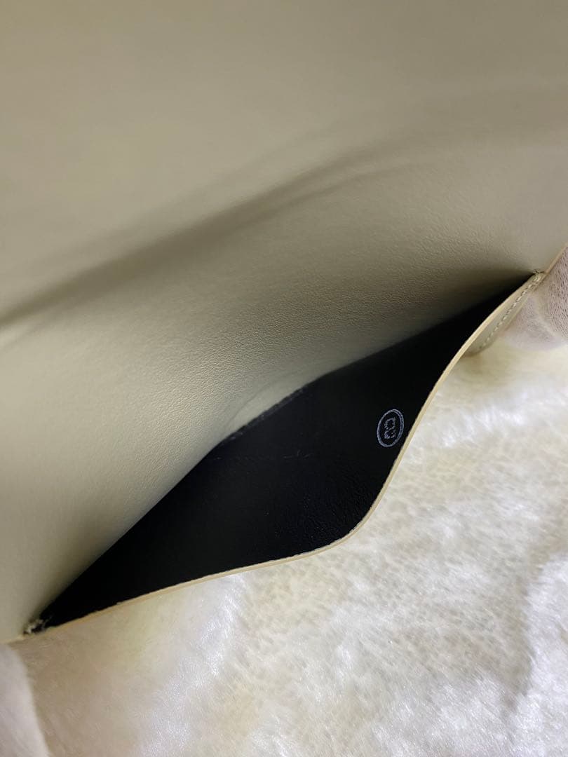 新品保管品✨ジルサンダー名刺入れカードケースロゴ型押しレザー黄緑パステルグリーン