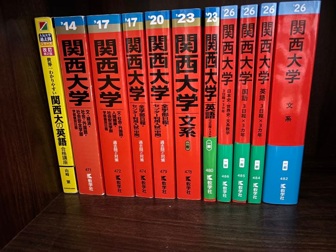関西大学 過去問 20年分以上➕黄色本