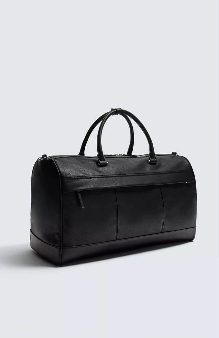 ZARA テクスチャーウィークエンダーバッグ