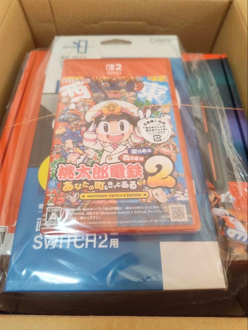 Switch 2マリオカートワールドセット + 桃鉄2+ 画面保護フィルムセット