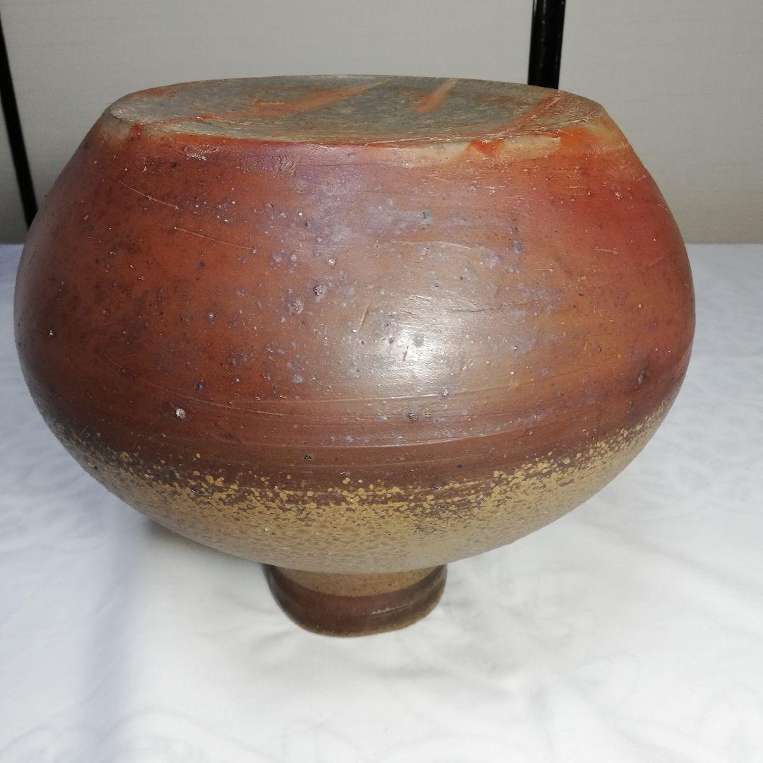 備前焼 壺 壷 花入 花器 フラワーベース 花瓶 花生 華道具 胡麻 桟切 緋襷