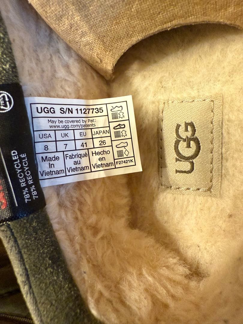 UGG M TASMAN LTA 26cm グリーン