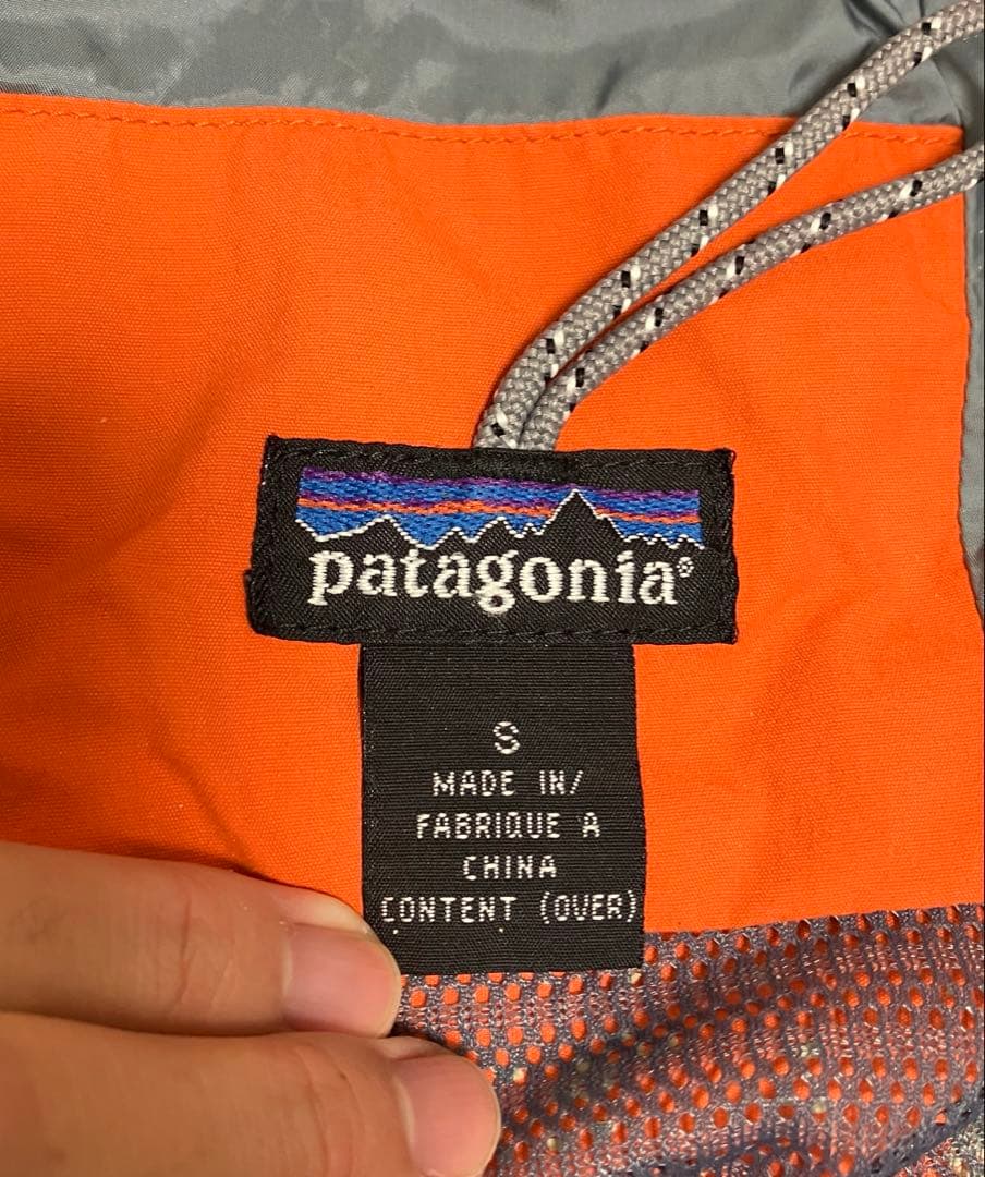 専用　98年製 パタゴニア ストームジャケット マンゴーオレンジ S シェル