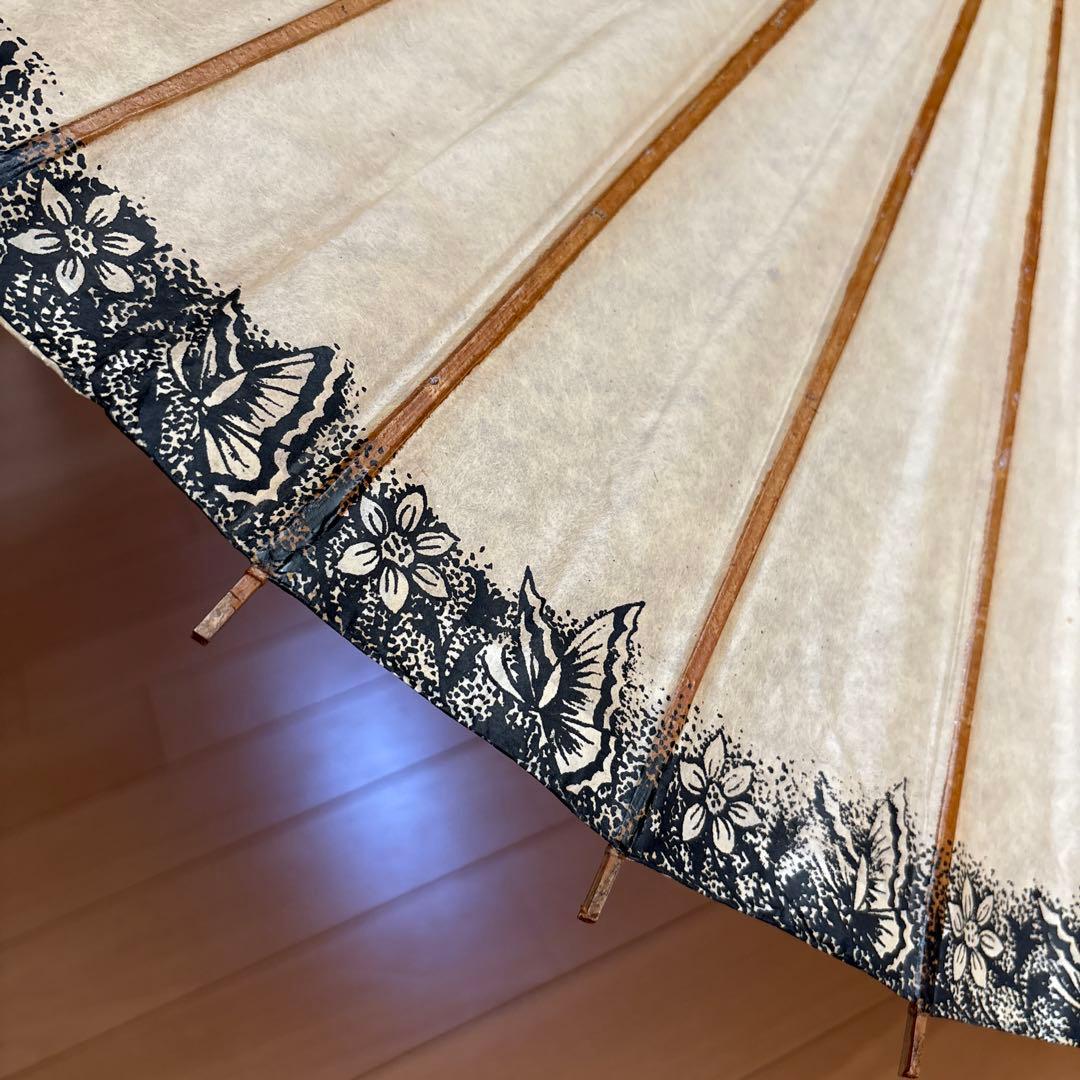 フランス　アンティーク　ヴィンテージ　傘　蛇目傘