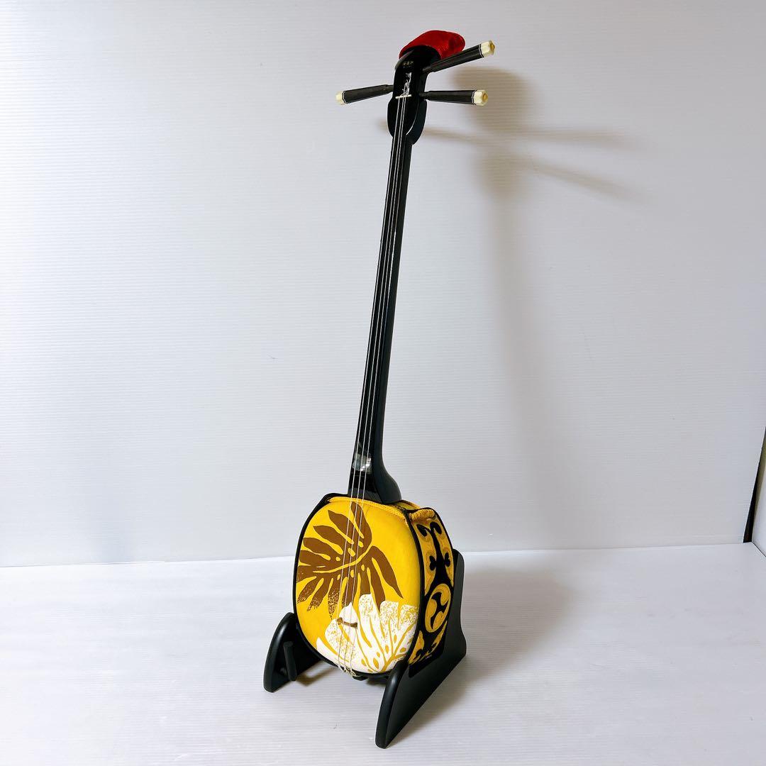 沖縄　三線　初心者向けセット　大栄工芸　ソフトケース付き　付属品多数