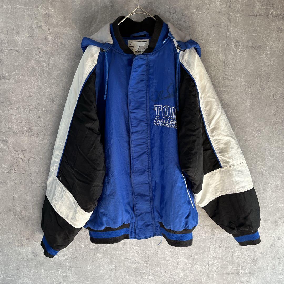 TOM'S TOYOTA ナイロンジャケット　XL相当　刺繍　レーシングab