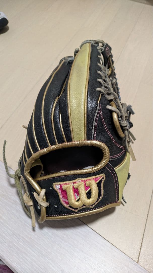 Wilson 軟式グローブ ブラック/ゴールド