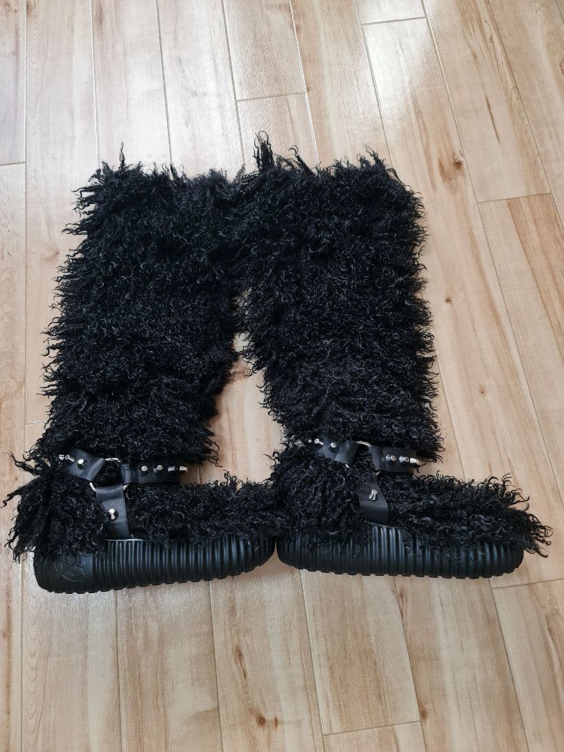 kanoko YELLO 黒ロングファーブーツ